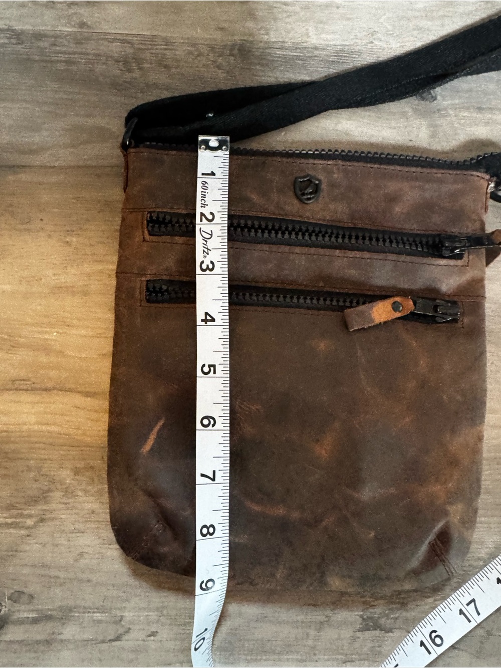 Brown Leather Crossbody Bag - Picture 4 of 5